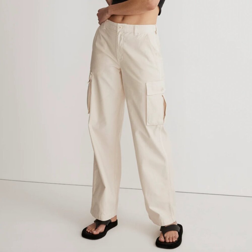 NWT! MADEWELL Garment-Dyed Low-Slung Straight Cargo Pants Size 26